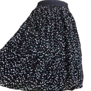 Torrid Green Floral Pleated Chiffon Skirt …